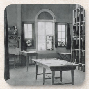 Posavasos Estudio de cristal de la pintura, de los talleres