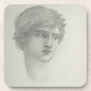 Posavasos Estudio para el jefe de Perseus (lápiz en el