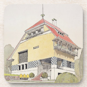 Posavasos Estudio para la casa de Olbrich, Darmstad, de