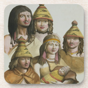 Posavasos Estudios de los nativos americanos (litho del