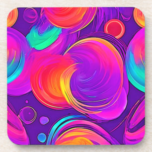 Posavasos Ethereal Neon: Sueños abstractos