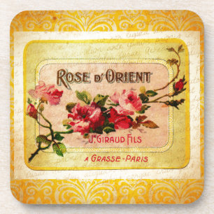 Posavasos Etiqueta de perfume de francés de época