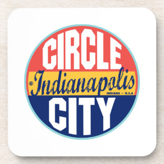 Posavasos Etiqueta del vintage de Indianapolis