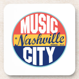 Posavasos Etiqueta del vintage de Nashville