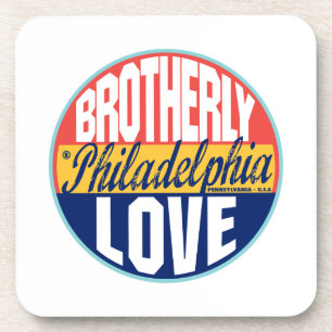 Posavasos Etiqueta del vintage de Philadelphia