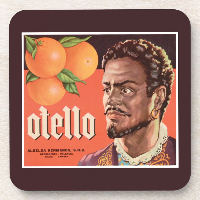 Posavasos Etiqueta Naranja de Otello (Frente)