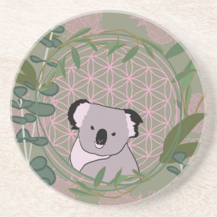 Posavasos Eucalipto Koala Flor de la Vida