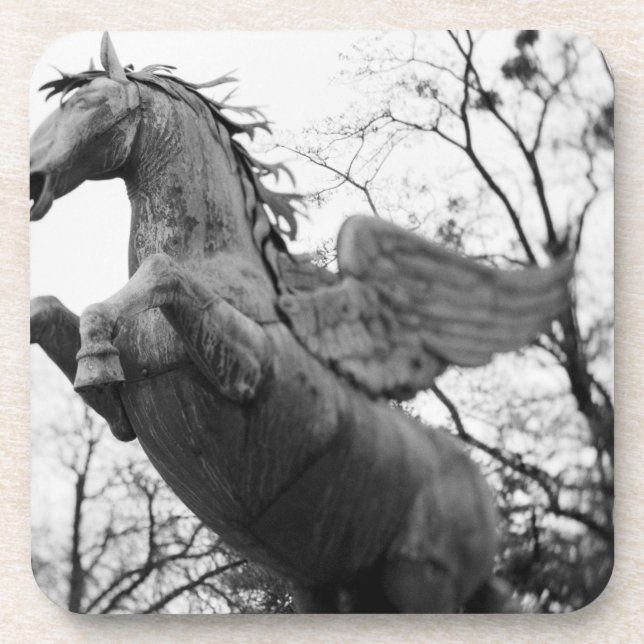 Posavasos Europa, Austria, Salzburgo. Estatua de caballo ala (Frente)