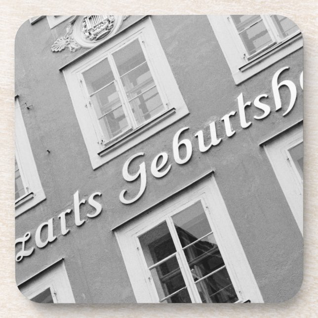 Posavasos Europa, Austria, Salzburgo. Lugar de nacimiento de (Frente)