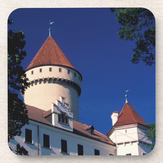 Posavasos Europa, Castillo Konopiste, República Checa, estat (Frente)