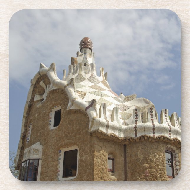 Posavasos Europa, España, Cataluña, Barcelona. Parque Güell, (Frente)