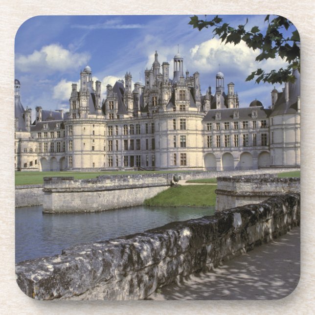 Posavasos Europa, Francia, Chambord. Imponente Castillo (Frente)