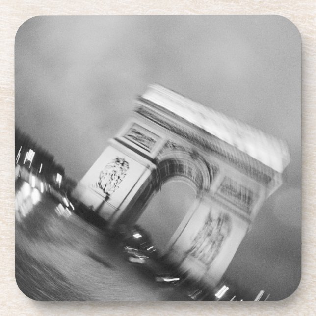 Posavasos Europa, Francia, París. Arco de Triunfo giratorio (Frente)