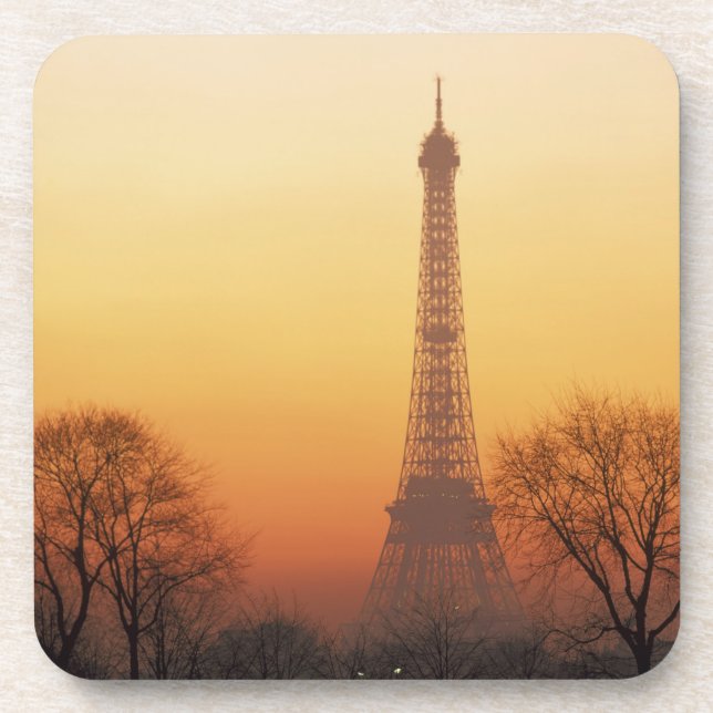 Posavasos Europa, Francia, París. Torre Eiffel (media) (Frente)