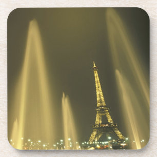 Posavasos Europa, Francia, París, Torre Eiffel, noche