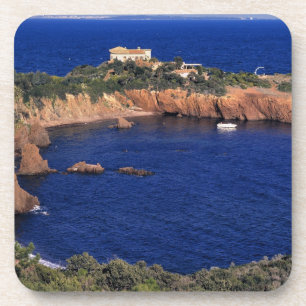 Posavasos Europa, Francia, Theoule-sur-Mer. Un tejado de tej