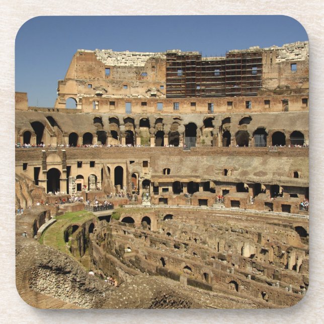 Posavasos Europa, Italia, Roma. El Coliseo (también conocido (Frente)