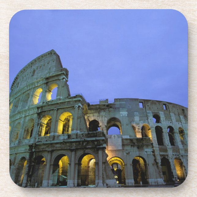 Posavasos Europa, Italia, Roma. Las vistas nocturnas (Frente)