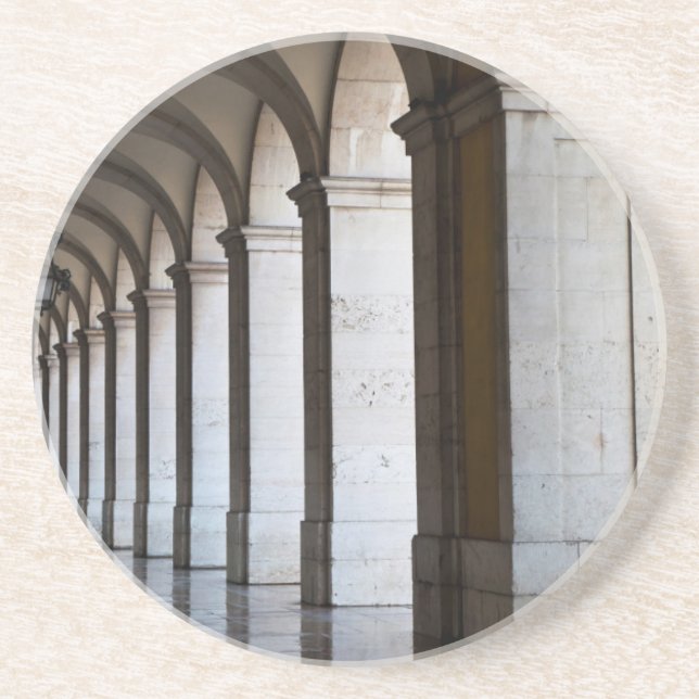 Posavasos Europa, Portugal, Lisboa. Columnas De La Sala (Frente)