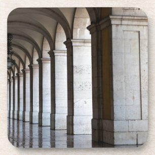 Posavasos Europa, Portugal, Lisboa. Columnas del Pórtico