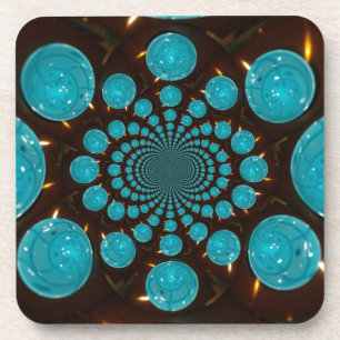 Posavasos Exhibición ondulante de las luces de los cianos en