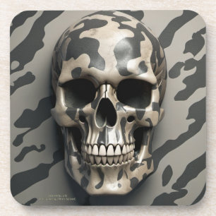 Posavasos ExISTENCIAL Memento Memento Mori Camo Skull Set de