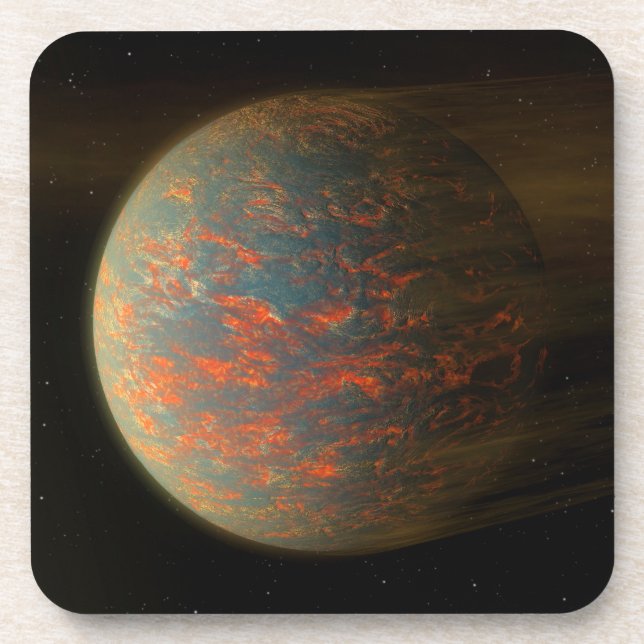 Posavasos Exoplanet 55 Cancri E Y Su Superficie Molten (Frente)