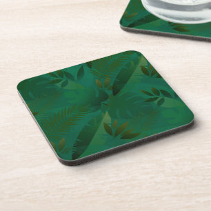 Posavasos Exóticas Hojas Tropicales Místicas de la Jungla Es