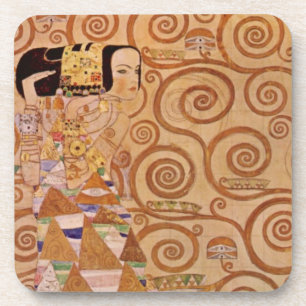 Posavasos Expectación de Klimt Arte Nouveau Victoriano Antig