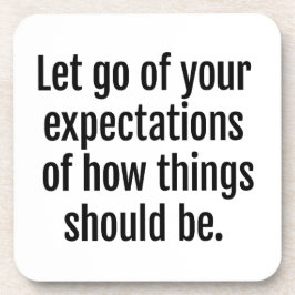 Posavasos Expectativas de la escoria de plástico dura