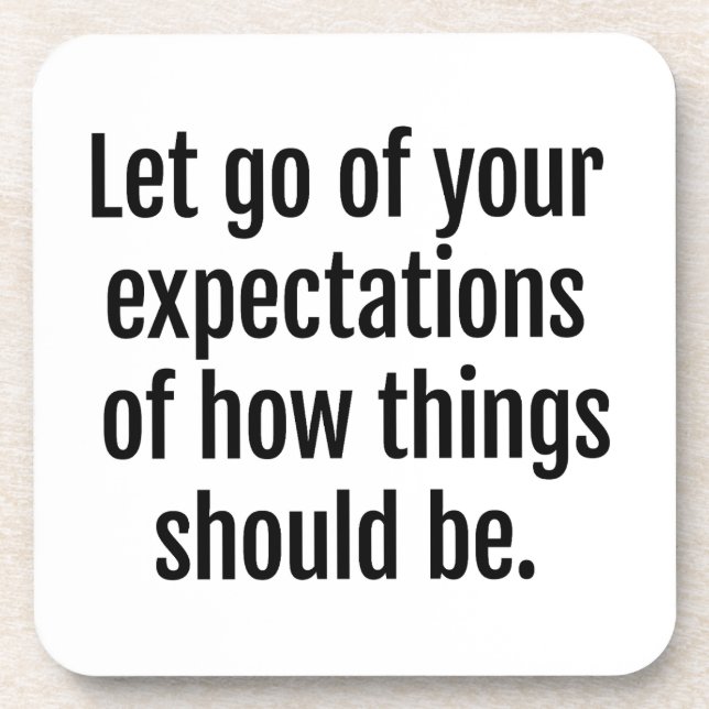 Posavasos Expectativas de la escoria de plástico dura (Frente)