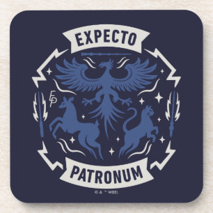 Posavasos Expecto Patronum Silueta Gráfica Vintage