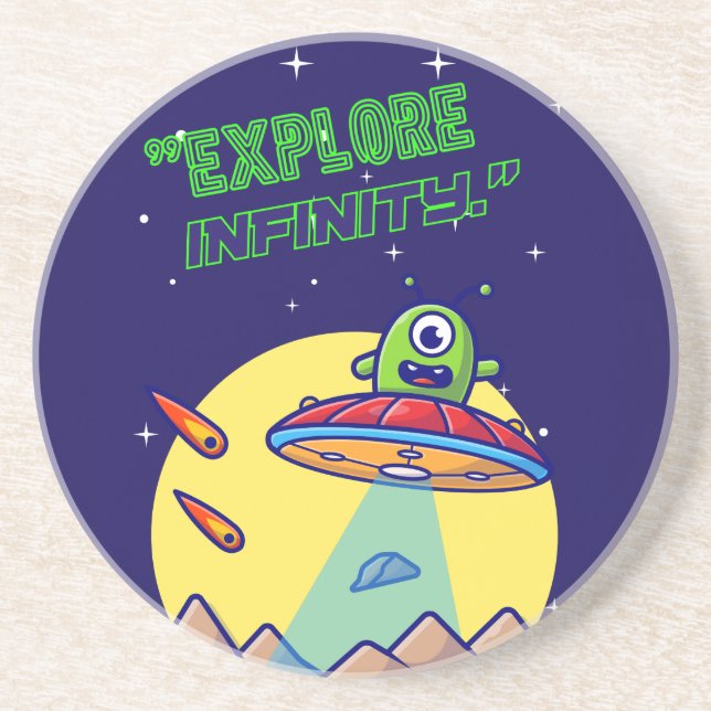 Posavasos Explora el infinito (Frente)