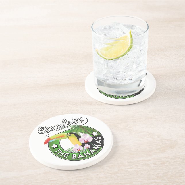Posavasos Explorar el logo de Bahamas (Lado)