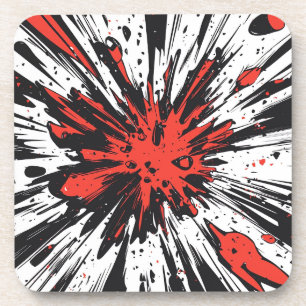 Posavasos Explosión de arte pop de estilo cómico (7)