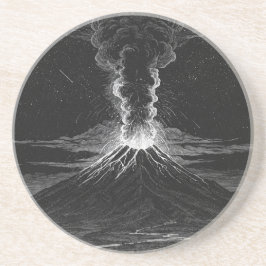 Posavasos Explosión en blanco y negro en el universo