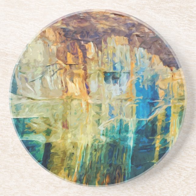 Posavasos Extracto representado del nacional de las rocas a (Frente)