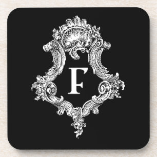 Posavasos F Monograma inicial