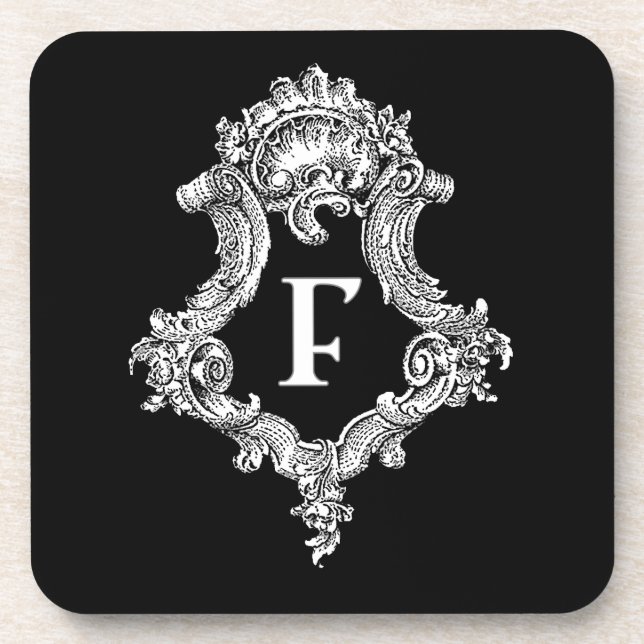 Posavasos F Monograma inicial (Frente)