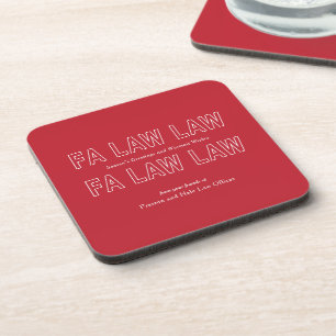Posavasos Fa Law Law Abogado Divertido Broma Navidad