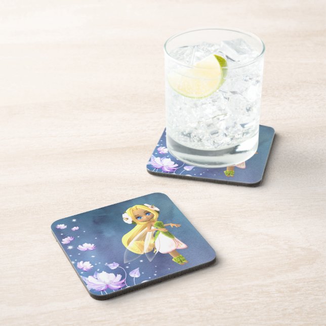 Posavasos Fairy Floral Hard plastic coaster (Lado Derecho)