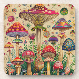 Posavasos Fairytale Mushrooms