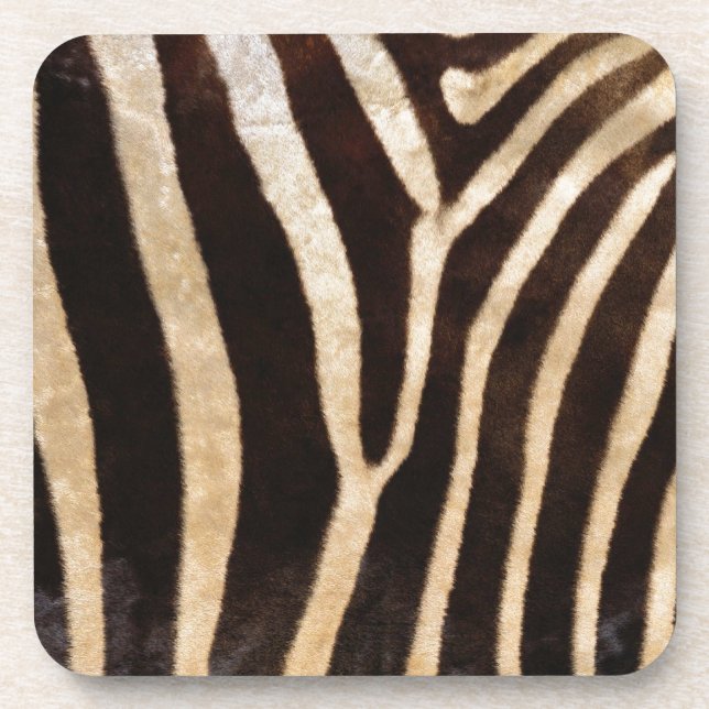 Posavasos falso estampado de zebra (Frente)