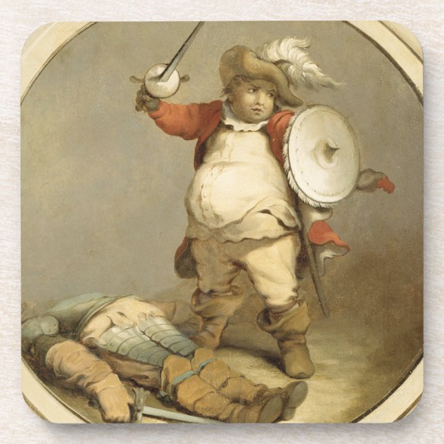 Posavasos Falstaff con el cuerpo de Hotspur, c.1786 (aceite (Frente)