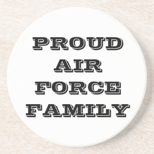 Posavasos Familia de la Fuerza Aérea Orgullosa