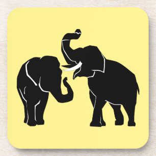 Posavasos Familia Elephant Couple Coaster - Tus Colores
