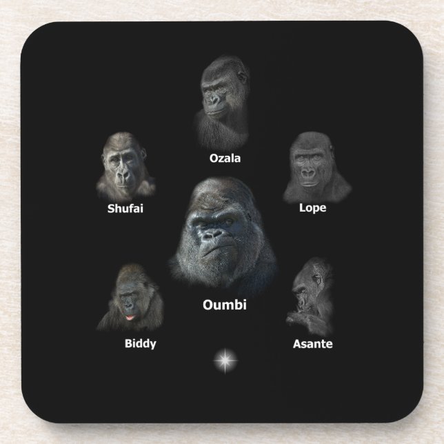 Posavasos Familia Gorilla (Frente)