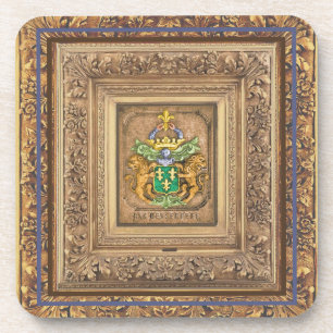 Posavasos Familia holandesa Van Westervelt Escudo de armas