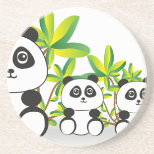 Posavasos Familia Panda