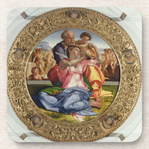 Posavasos Familia santa con St. John (Doni Tondo), 1504-05